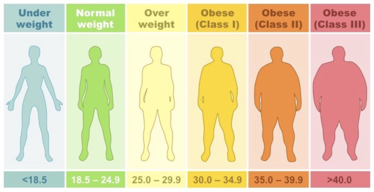 Body mass index illustration