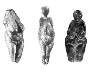 old sculpture of body types